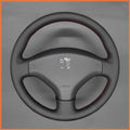 MEWANT Steering Wheel Cover for Peugeot 308 2007-2013 / 308 SW 2008-2014 / 3008 2009-2016 / 5008 2009-2017