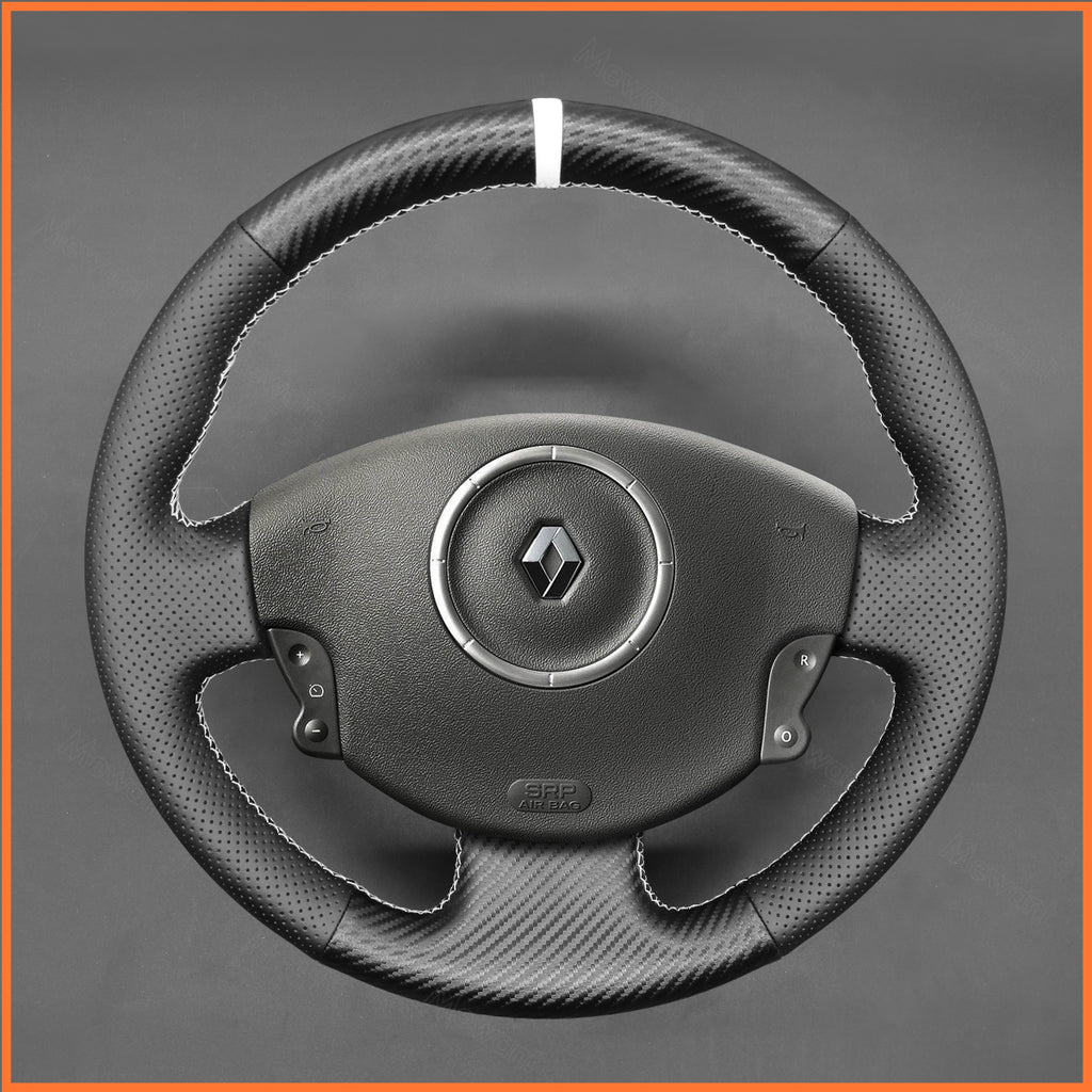 MEWANT Couvre Volant pour Renault Megane 2 2002-2009 / Scenic 2 (Grand Scenic) 2003-2009 / Kangoo 2 2008-2013