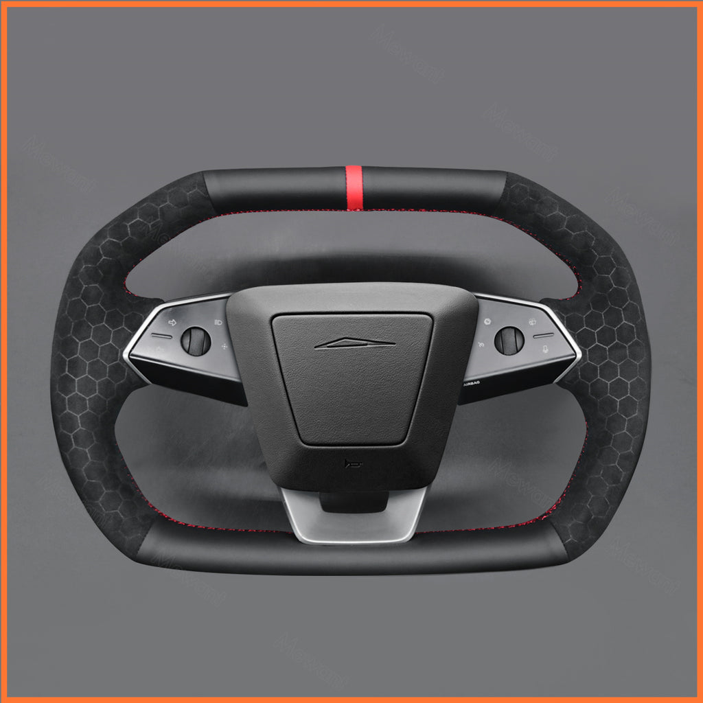 MEWANT Couvre Volant pour Tesla Cybertruck 2023-2025