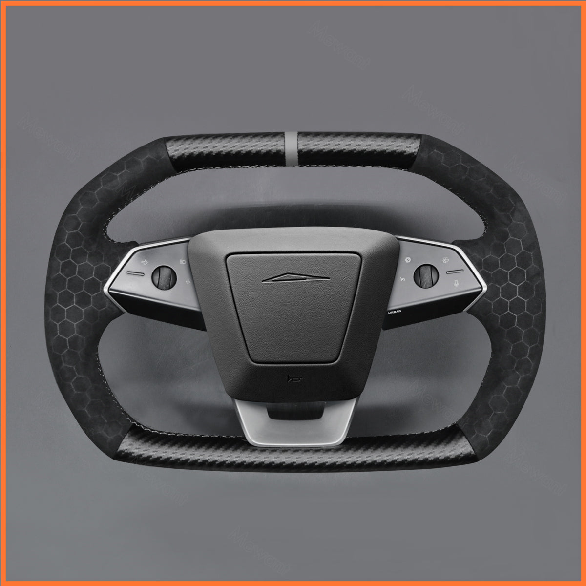 MEWANT Couvre Volant pour Tesla Cybertruck 2023-2025