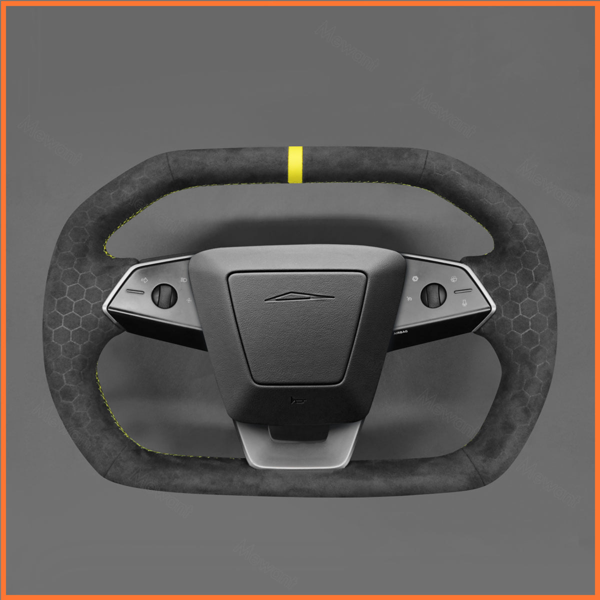 MEWANT Couvre Volant pour Tesla Cybertruck 2023-2025