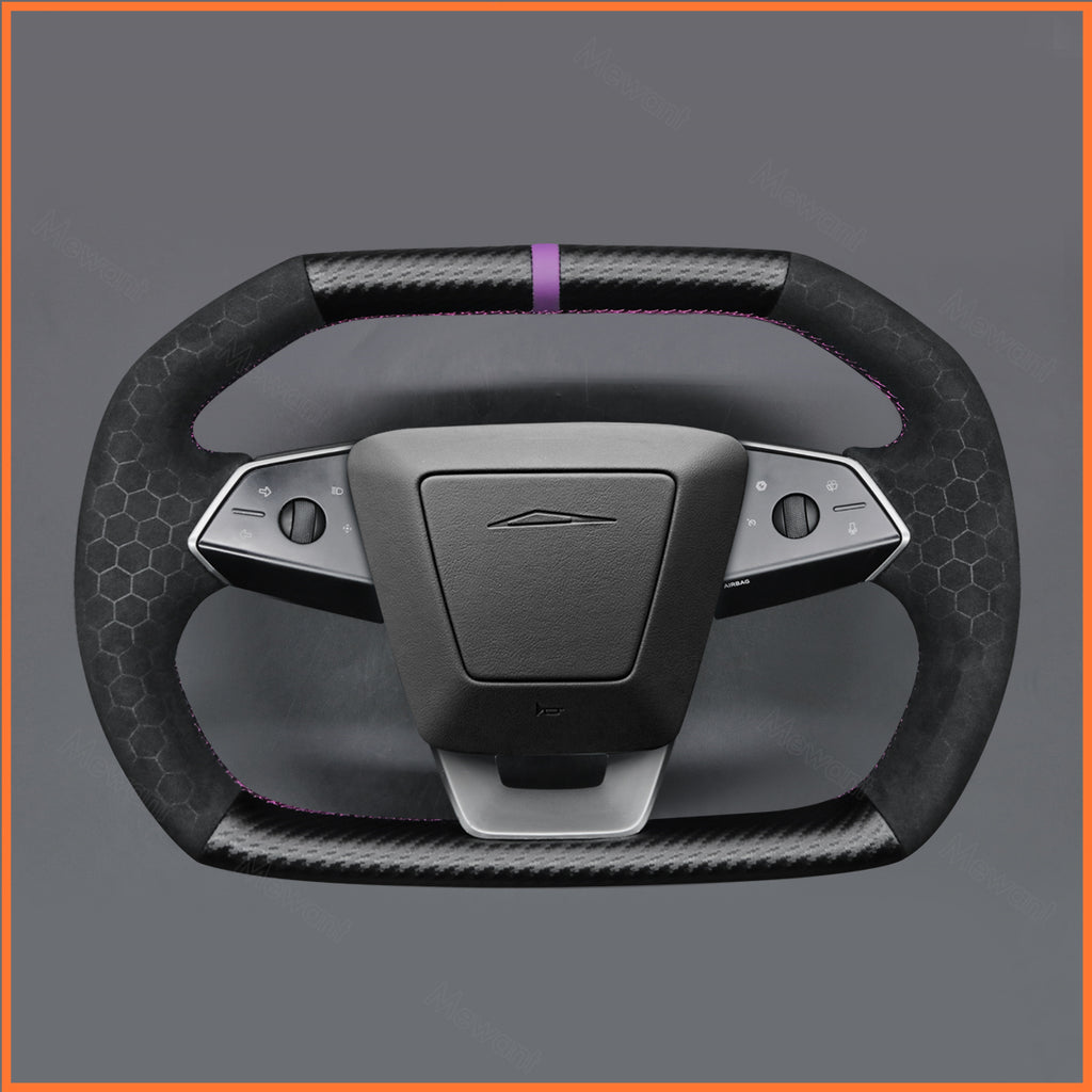 MEWANT Couvre Volant pour Tesla Cybertruck 2023-2025