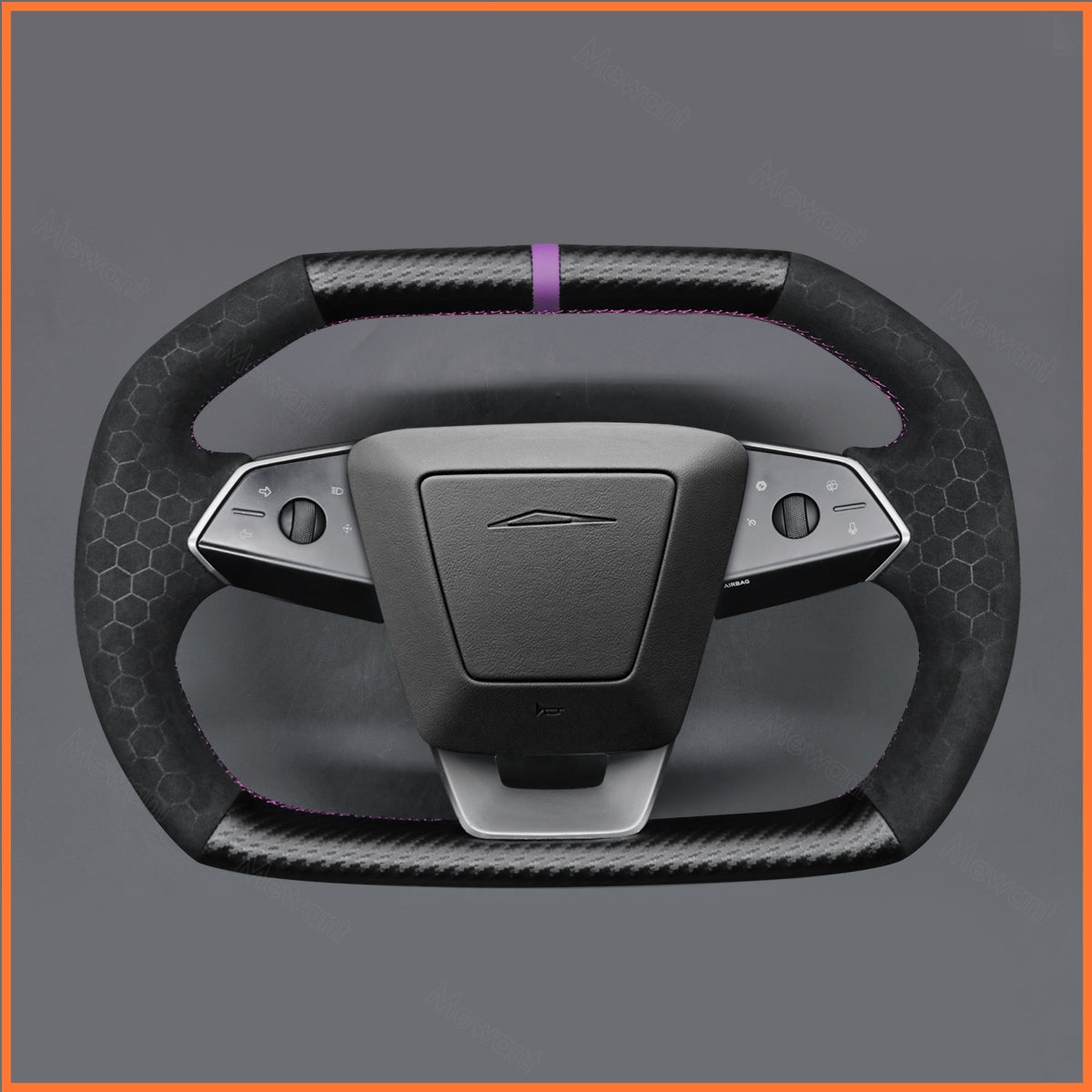 MEWANT Couvre Volant pour Tesla Cybertruck 2023-2025