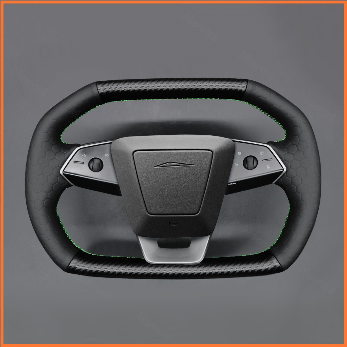 MEWANT Couvre Volant pour Tesla Cybertruck 2023-2025