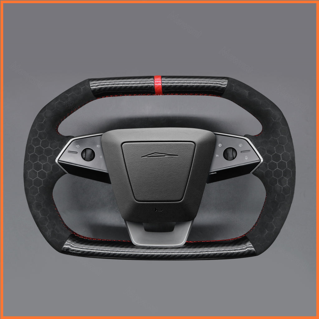 MEWANT Couvre Volant pour Tesla Cybertruck 2023-2025