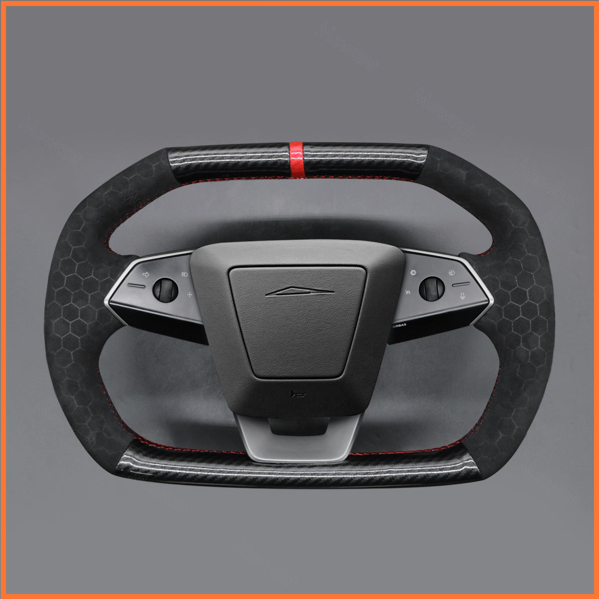 MEWANT Couvre Volant pour Tesla Cybertruck 2023-2025