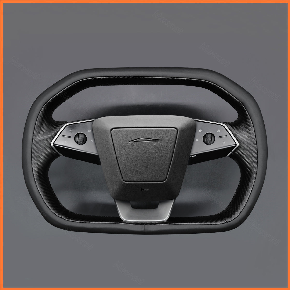 MEWANT Couvre Volant pour Tesla Cybertruck 2023-2025