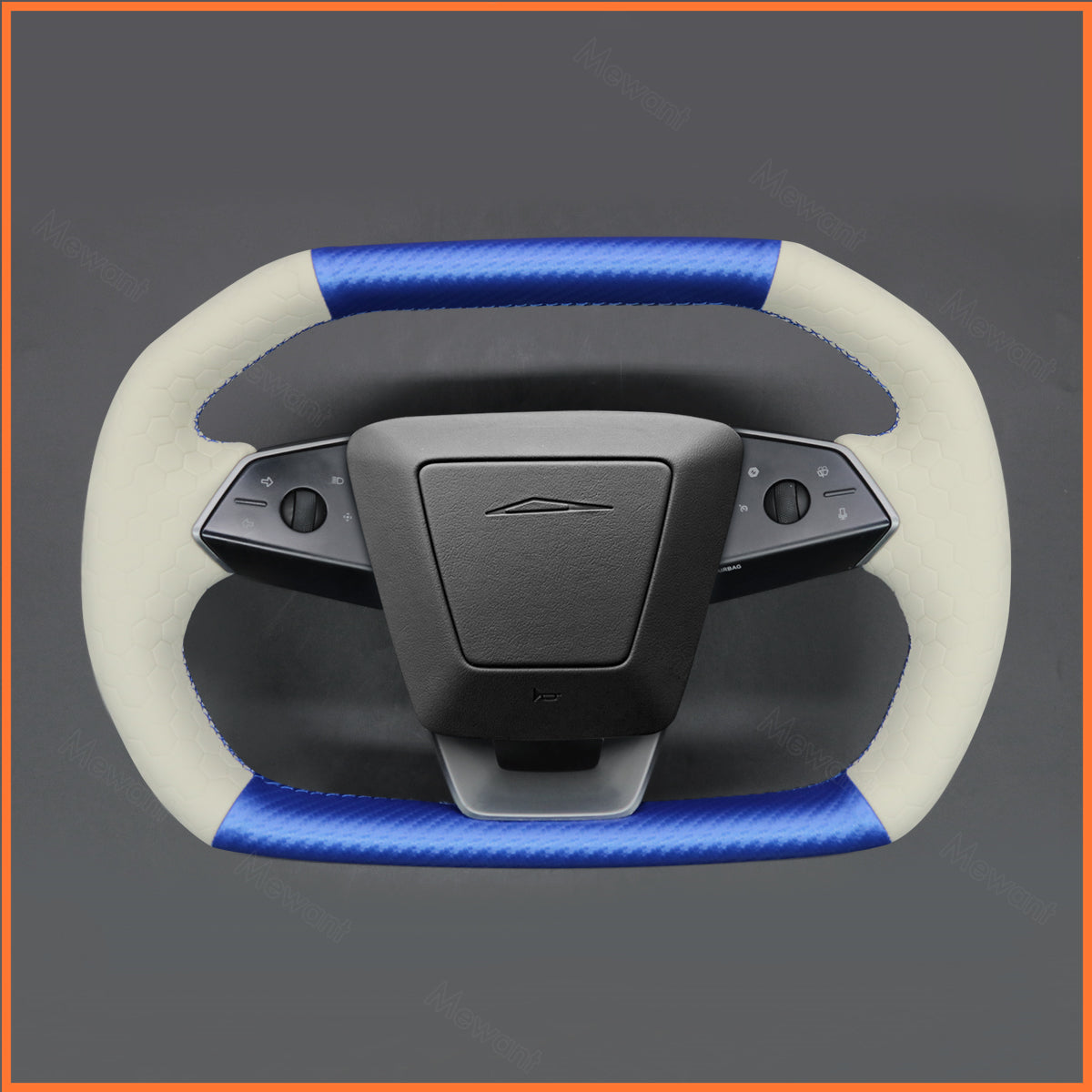 MEWANT Couvre Volant pour Tesla Cybertruck 2023-2025