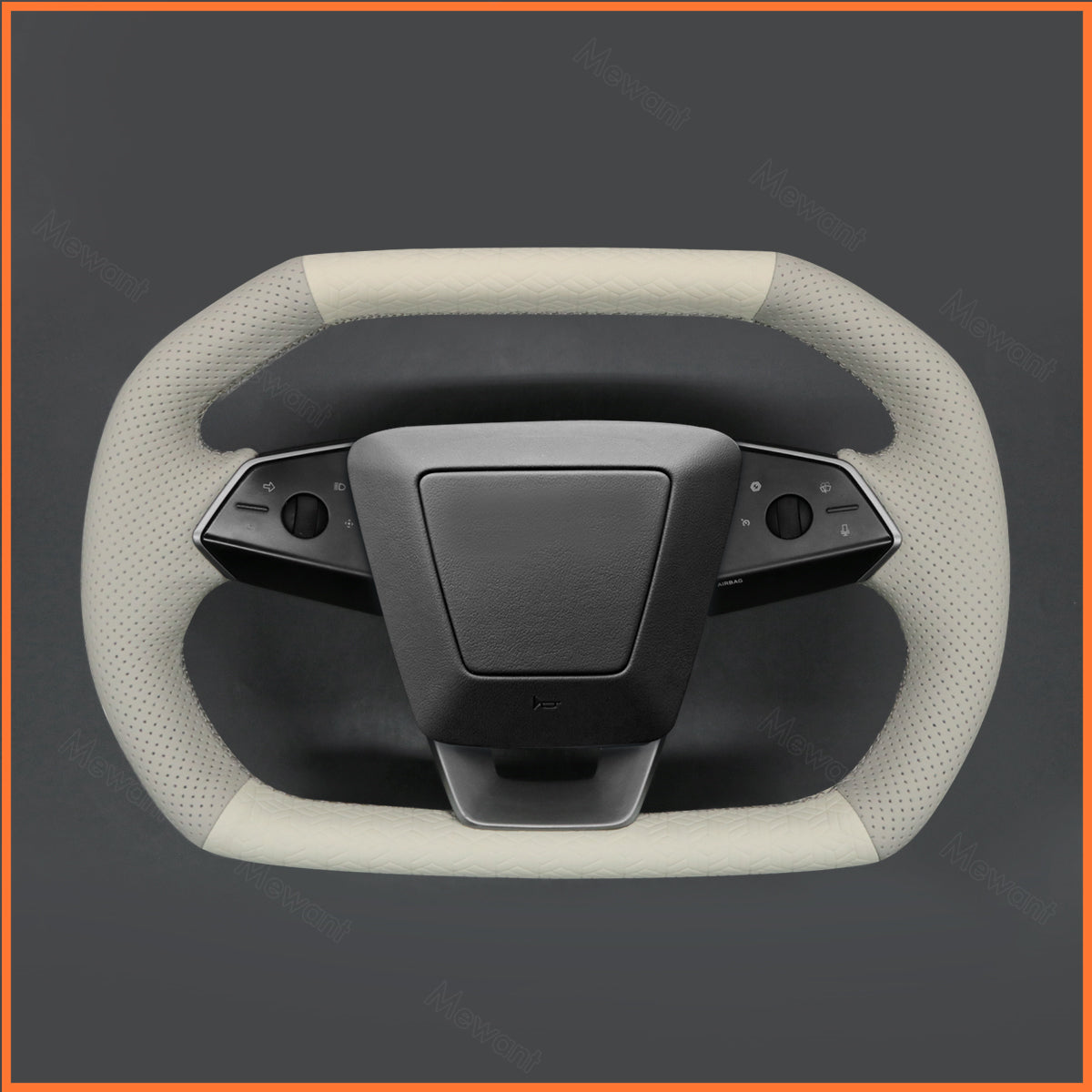 MEWANT Couvre Volant pour Tesla Cybertruck 2023-2025