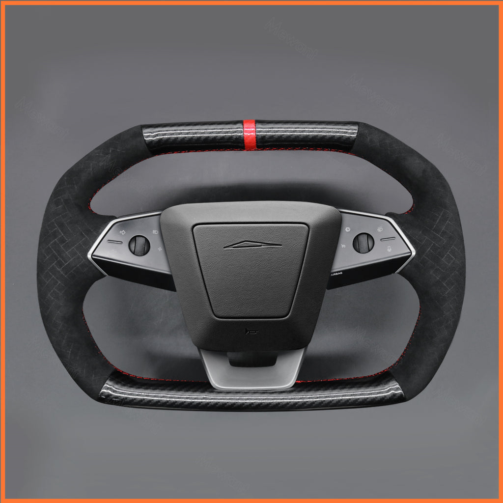 MEWANT Couvre Volant pour Tesla Cybertruck 2023-2025