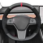 MEWANT Couvre Volant pour Tesla Model 3 2019-2023 Model Y 2021-2023
