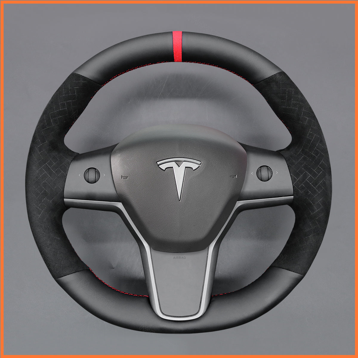 MEWANT Couvre Volant pour Tesla Model 3 2019-2023 / Model Y 2021-2023