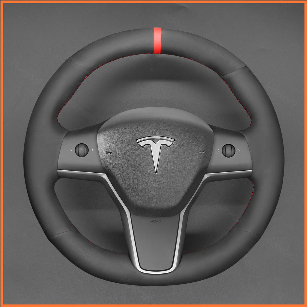 MEWANT Couvre Volant pour Tesla Model 3 2019-2023 / Model Y 2021-2023