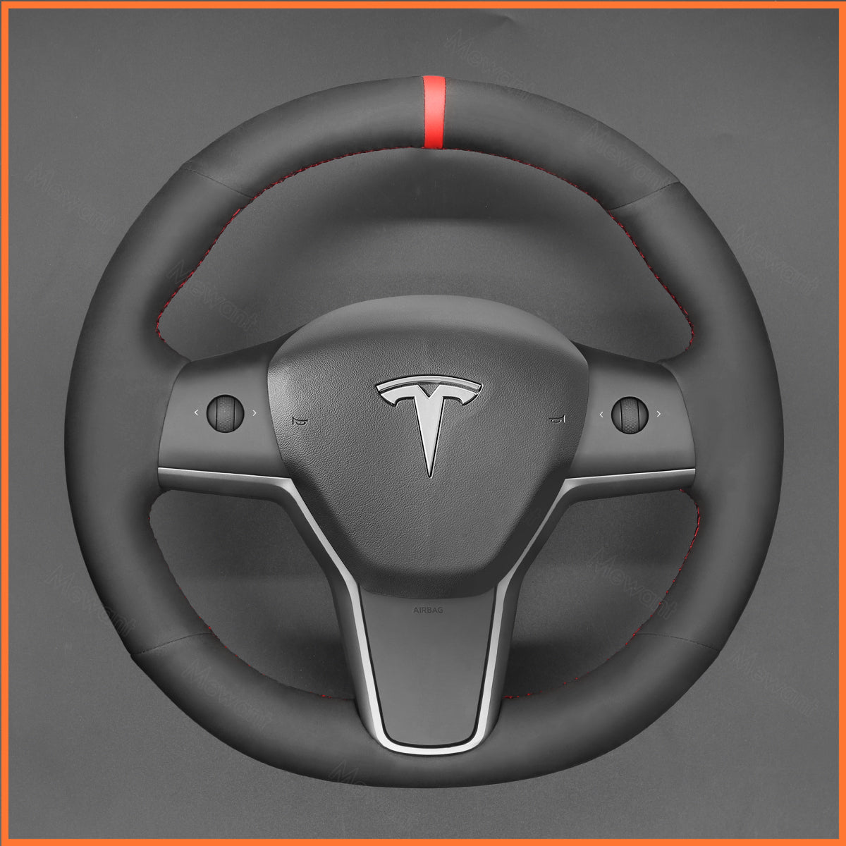 MEWANT Couvre Volant pour Tesla Model 3 2019-2023 / Model Y 2021-2023