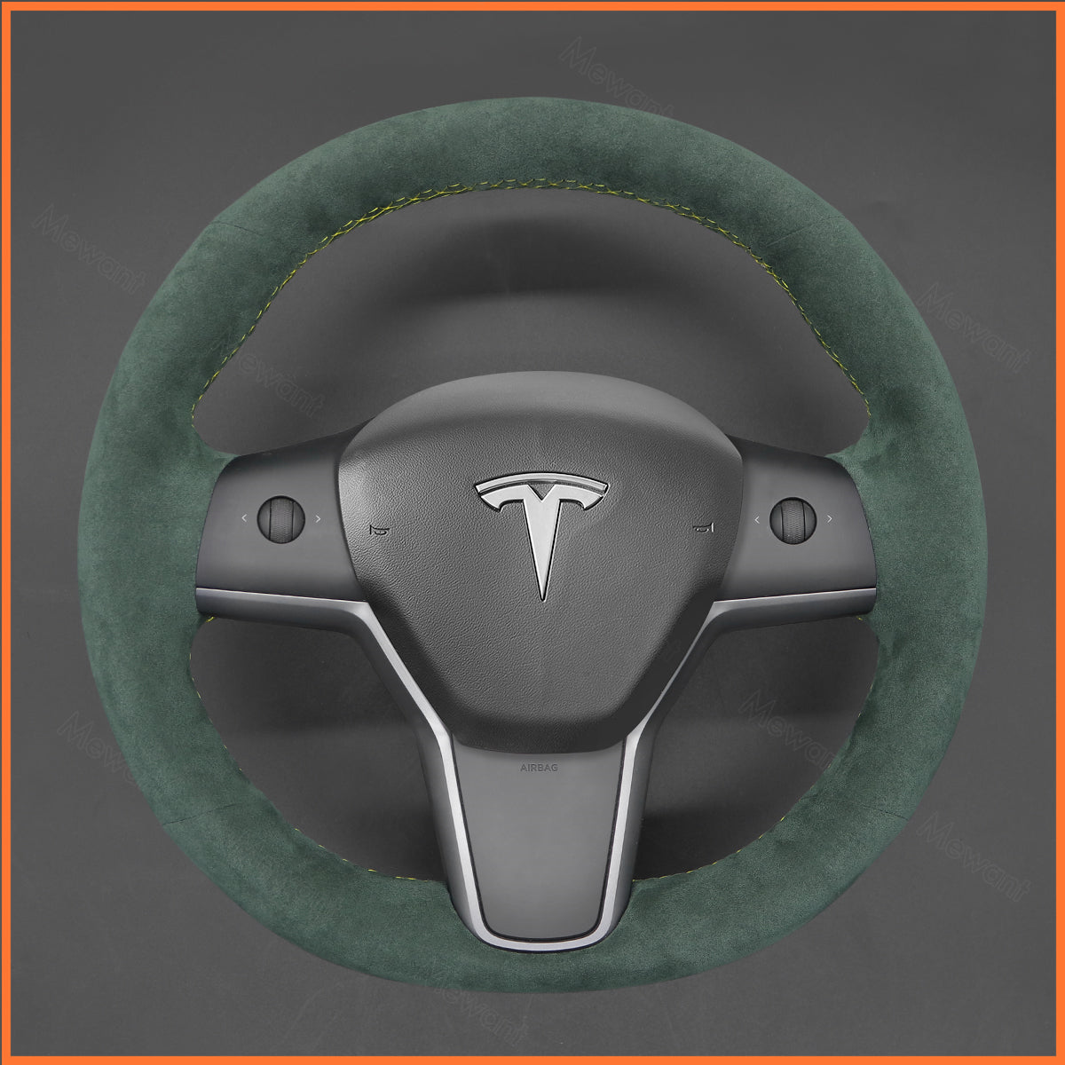 MEWANT Couvre Volant pour Tesla Model 3 2019-2023 / Model Y 2021-2023
