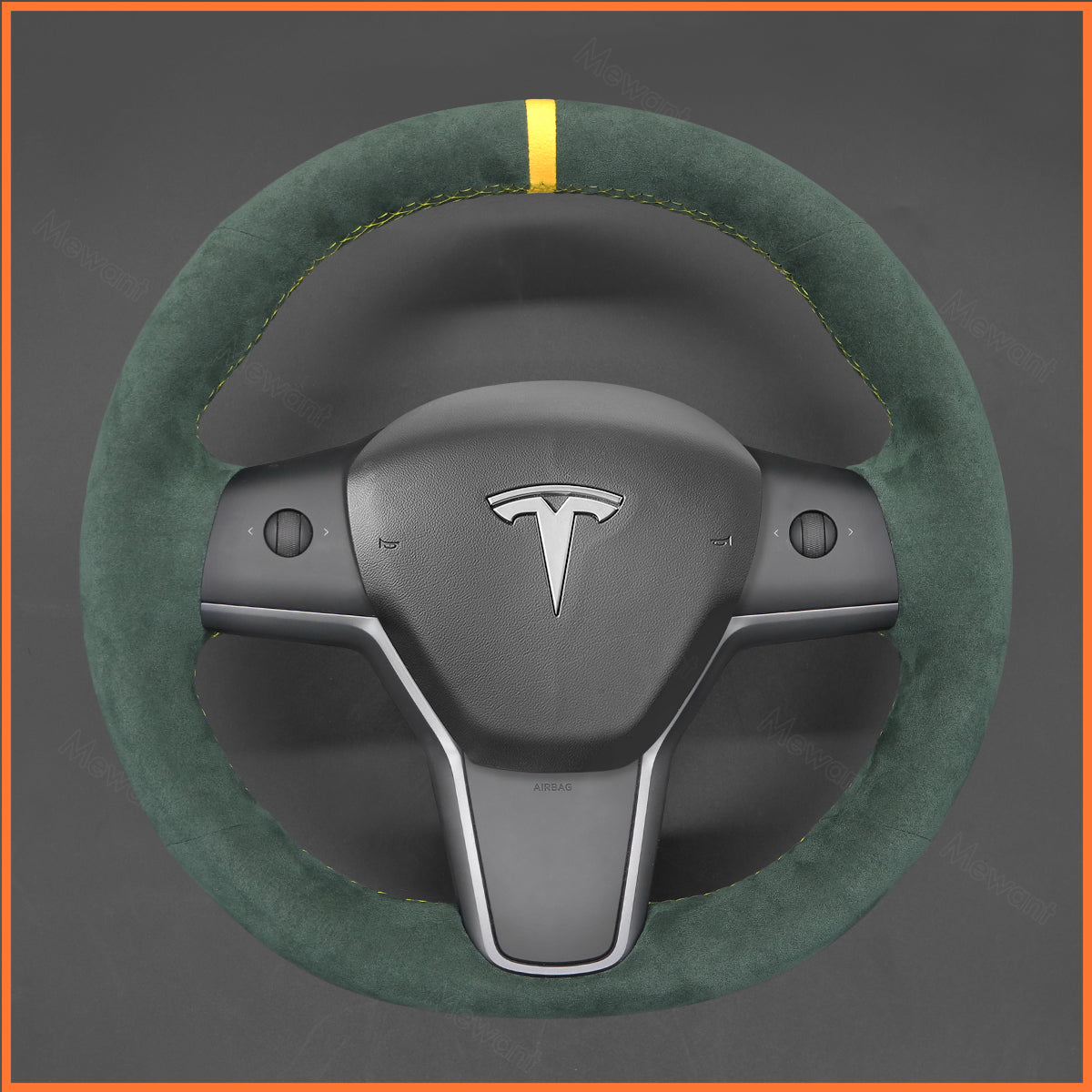 MEWANT Couvre Volant pour Tesla Model 3 2019-2023 / Model Y 2021-2023