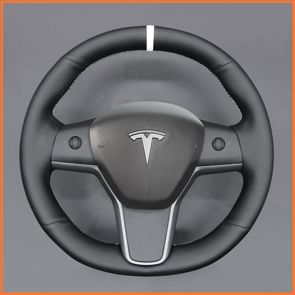 MEWANT Couvre Volant pour Tesla Model 3 2019-2023 / Model Y 2021-2023