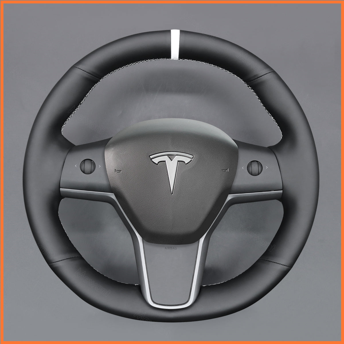 MEWANT Couvre Volant pour Tesla Model 3 2019-2023 / Model Y 2021-2023