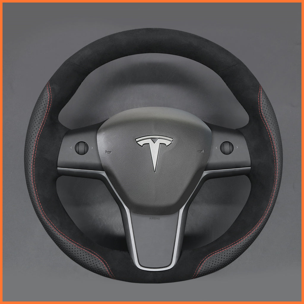 MEWANT Couvre Volant pour Tesla Model 3 2019-2023 / Model Y 2021-2023