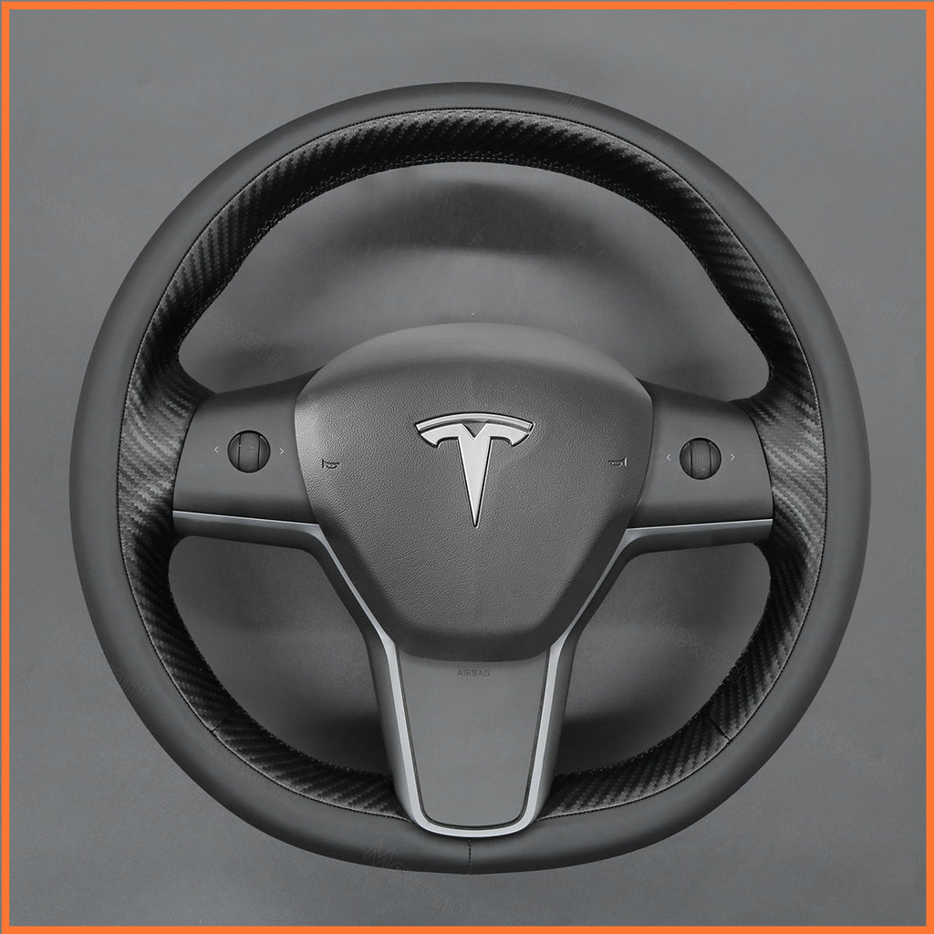 MEWANT Couvre Volant pour Tesla Model 3 2019-2023 / Model Y 2021-2023