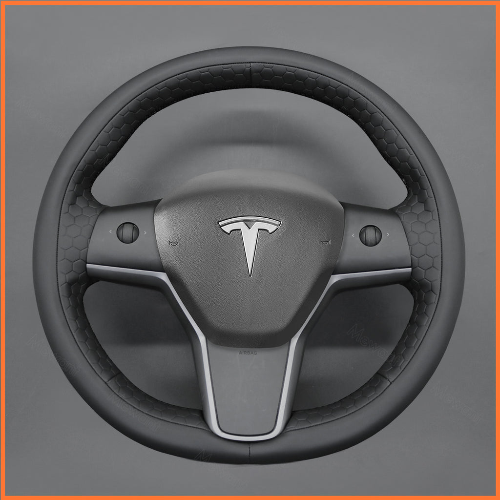 MEWANT Couvre Volant pour Tesla Model 3 2019-2023 / Model Y 2021-2023