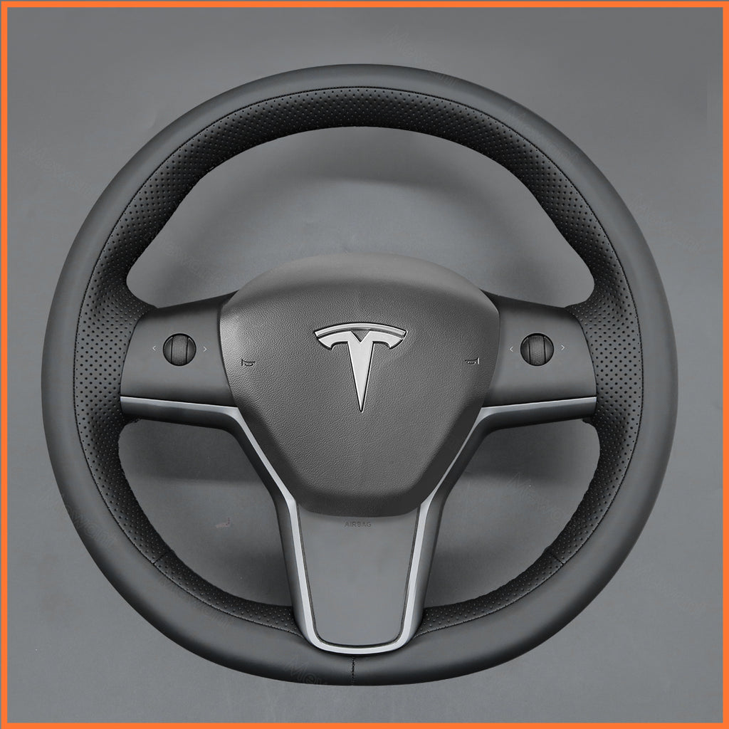 MEWANT Couvre Volant pour Tesla Model 3 2019-2023 / Model Y 2021-2023
