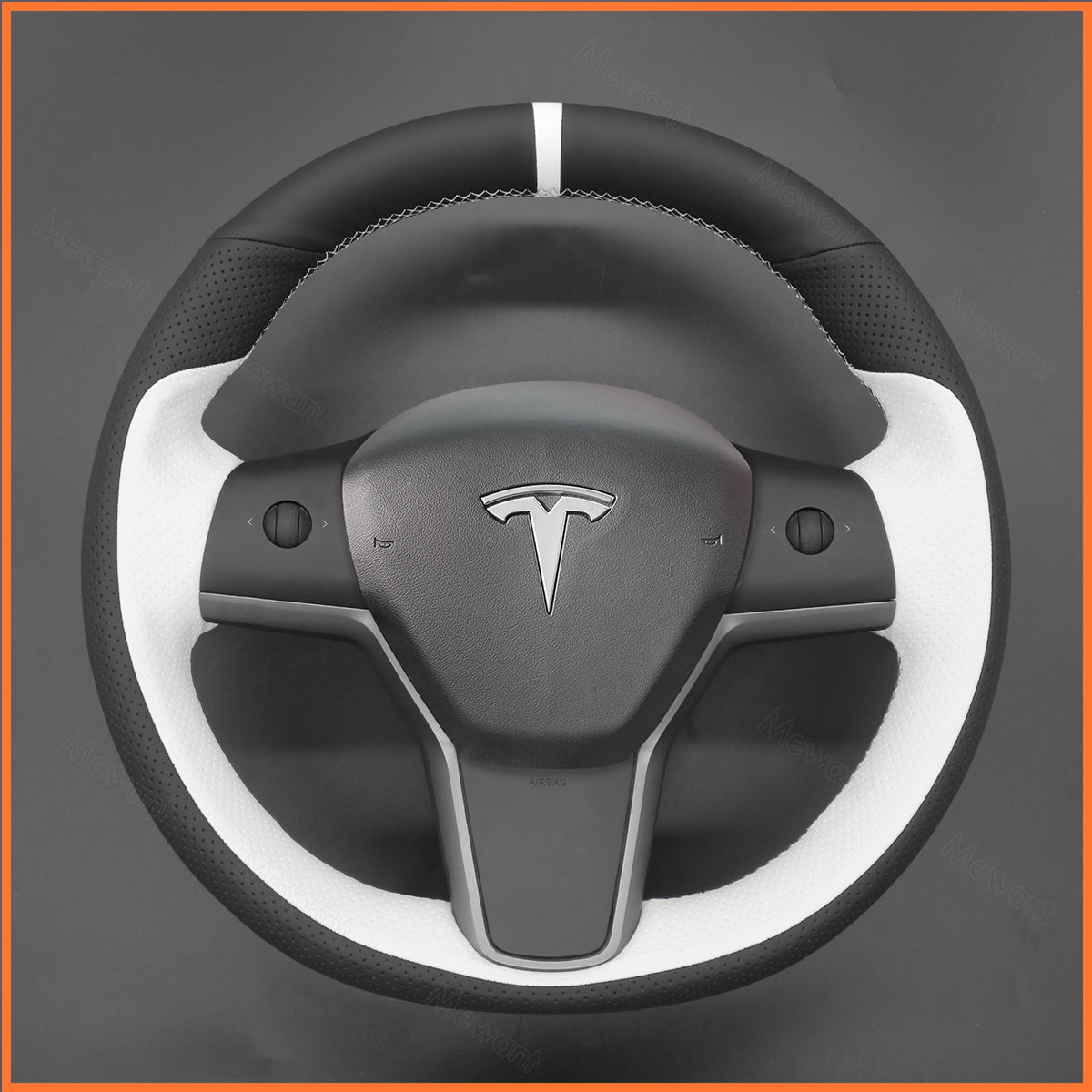 MEWANT Couvre Volant pour Tesla Model 3 2019-2023 / Model Y 2021-2023