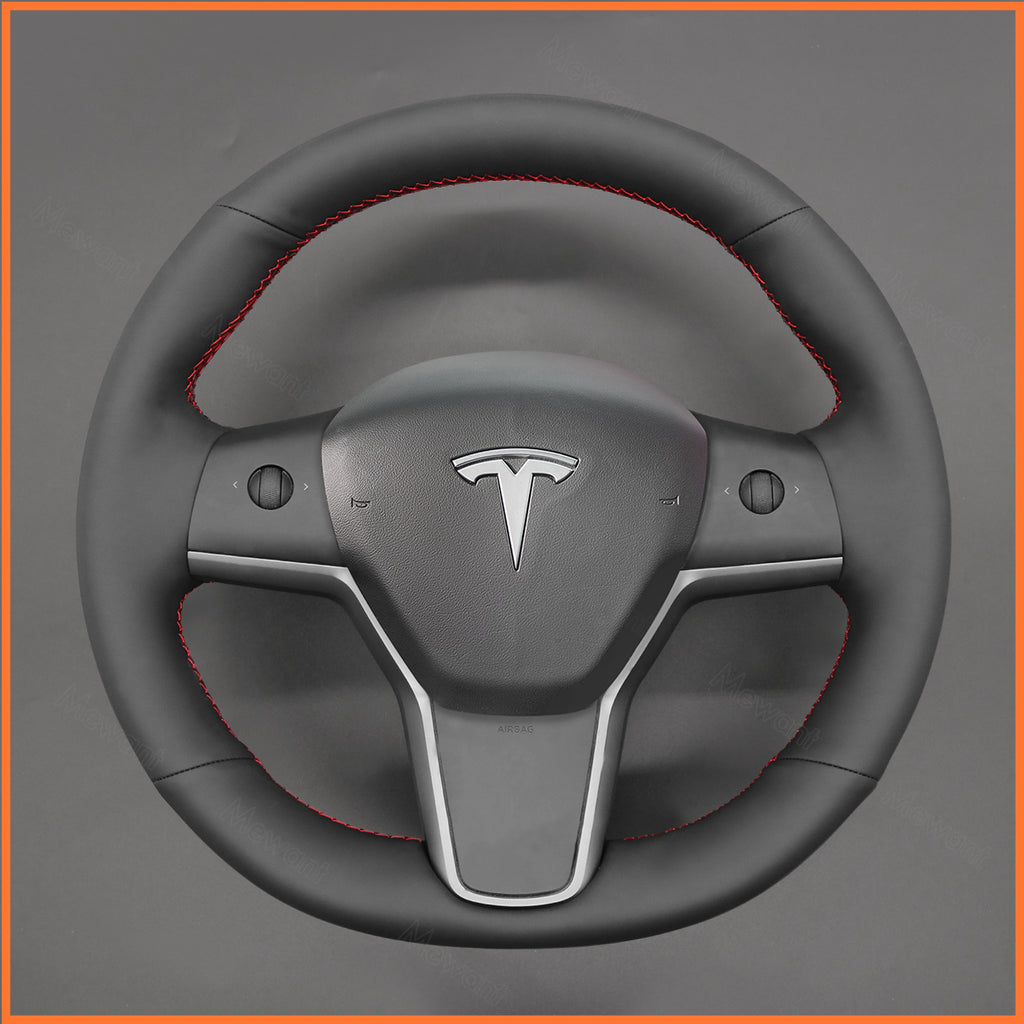 MEWANT Couvre Volant pour Tesla Model 3 2019-2023 / Model Y 2021-2023