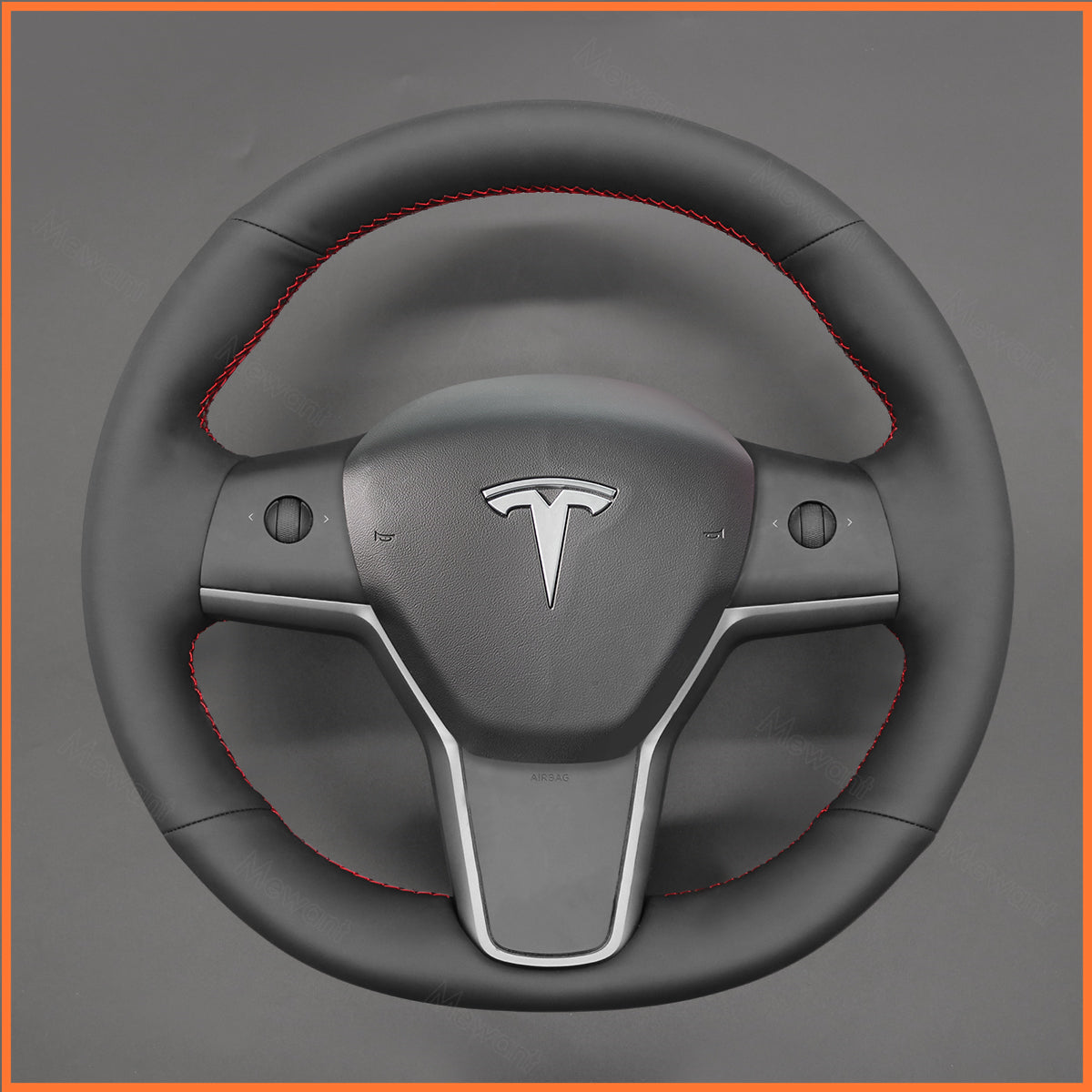 MEWANT Couvre Volant pour Tesla Model 3 2019-2023 / Model Y 2021-2023