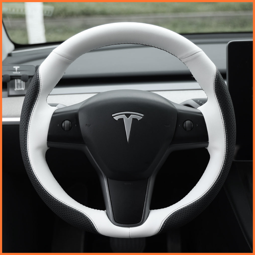 MEWANT Couvre Volant pour Tesla Model 3 2019-2023 / Model Y 2021-2023