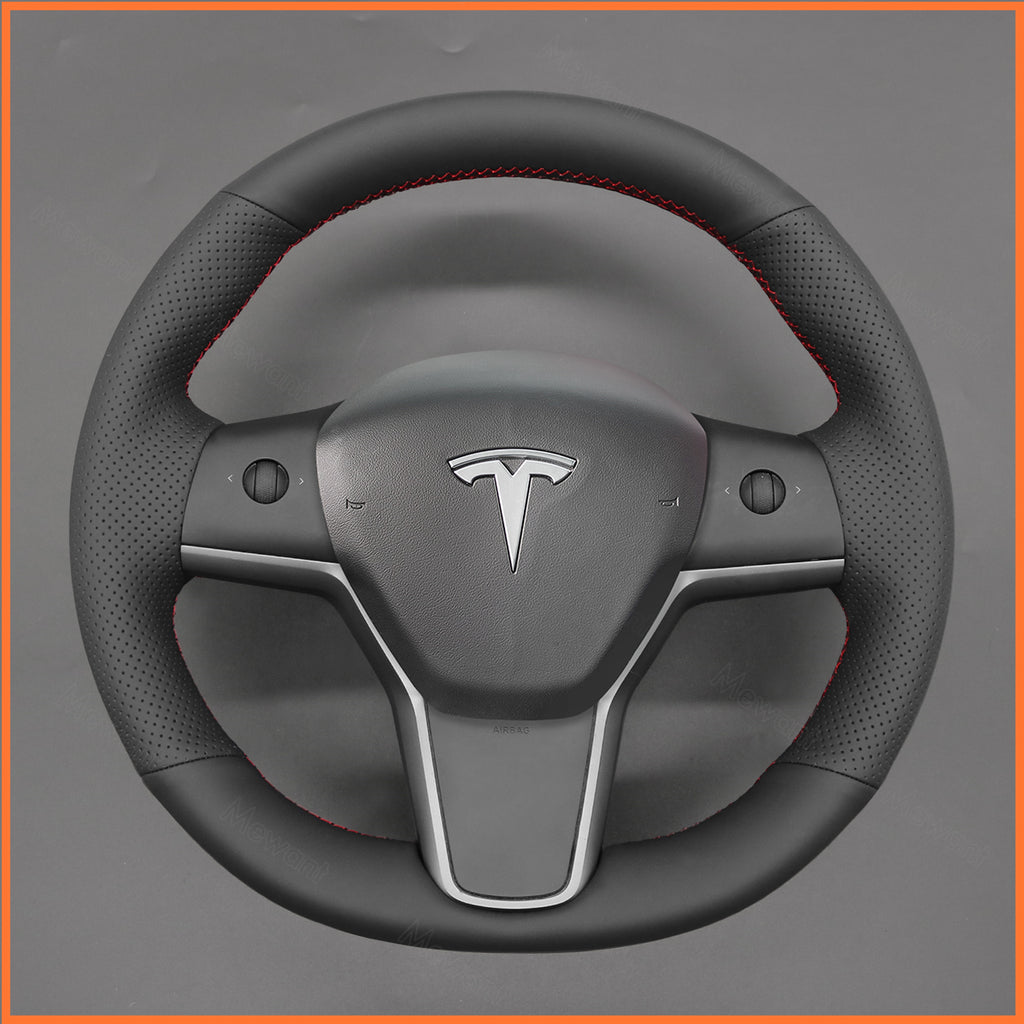 MEWANT Couvre Volant pour Tesla Model 3 2019-2023 / Model Y 2021-2023