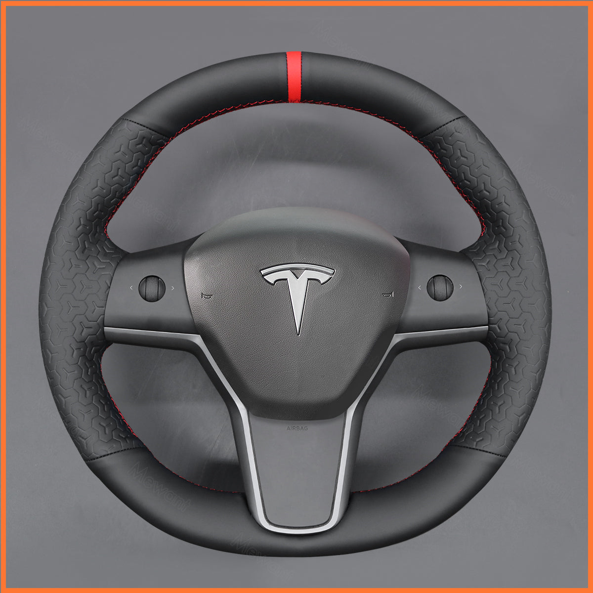 MEWANT Couvre Volant pour Tesla Model 3 2019-2023 / Model Y 2021-2023