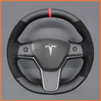 MEWANT Couvre Volant pour Tesla Model 3 2019-2023 / Model Y 2021-2023
