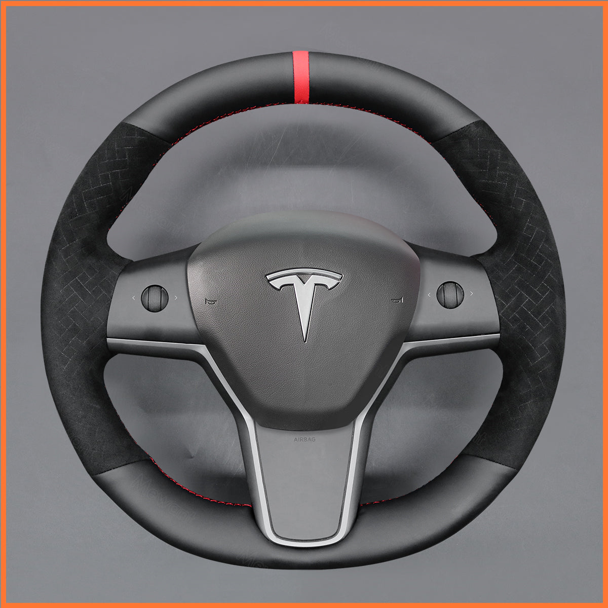 MEWANT Couvre Volant pour Tesla Model 3 2019-2023 / Model Y 2021-2023