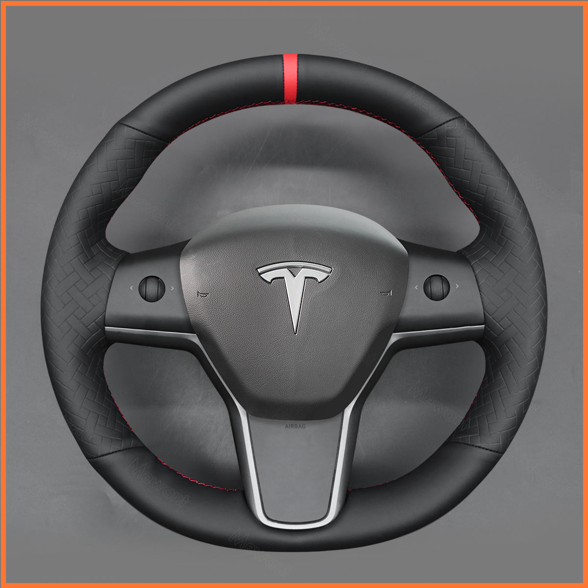 MEWANT Couvre Volant pour Tesla Model 3 2019-2023 / Model Y 2021-2023