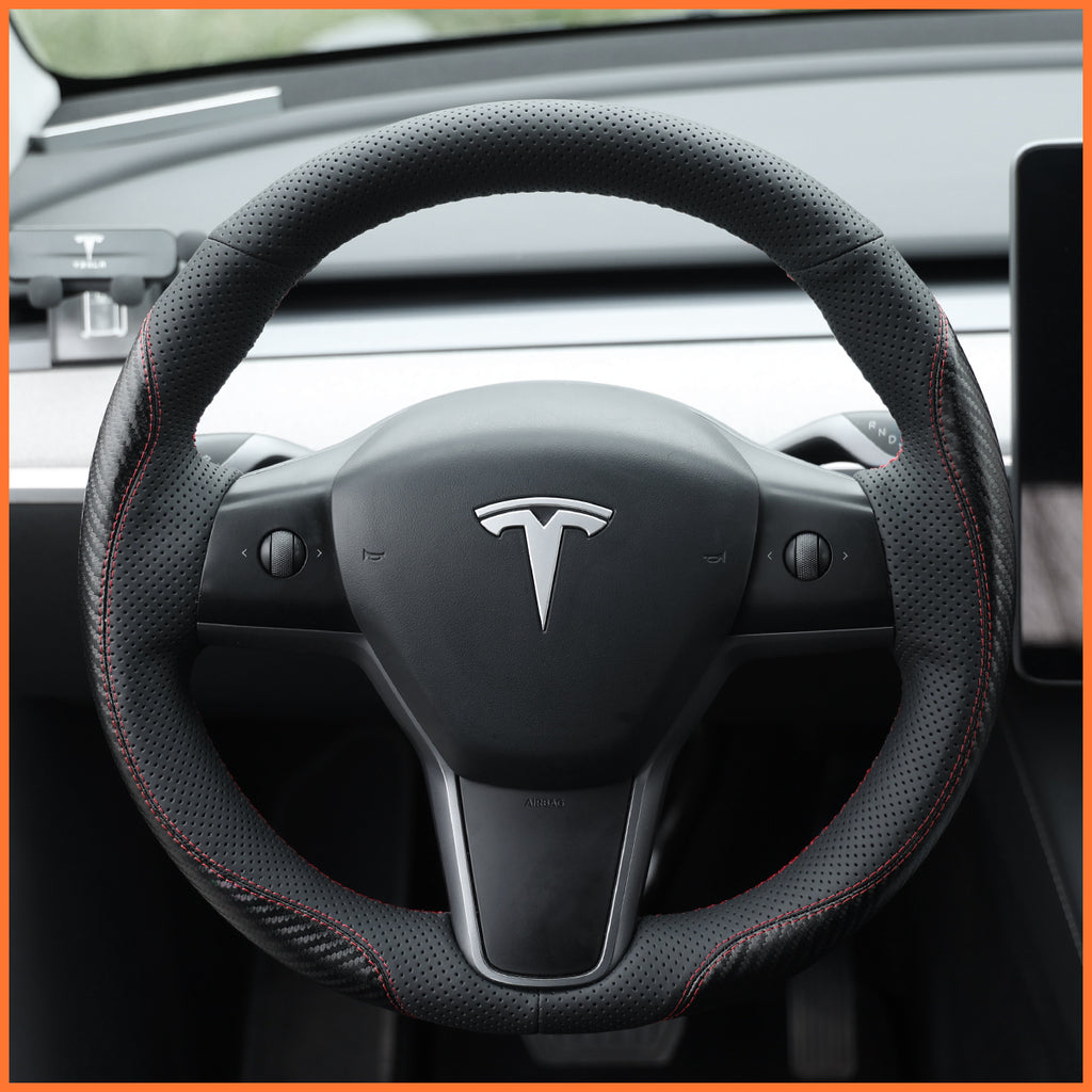 MEWANT Couvre Volant pour Tesla Model 3 2019-2023 / Model Y 2021-2023