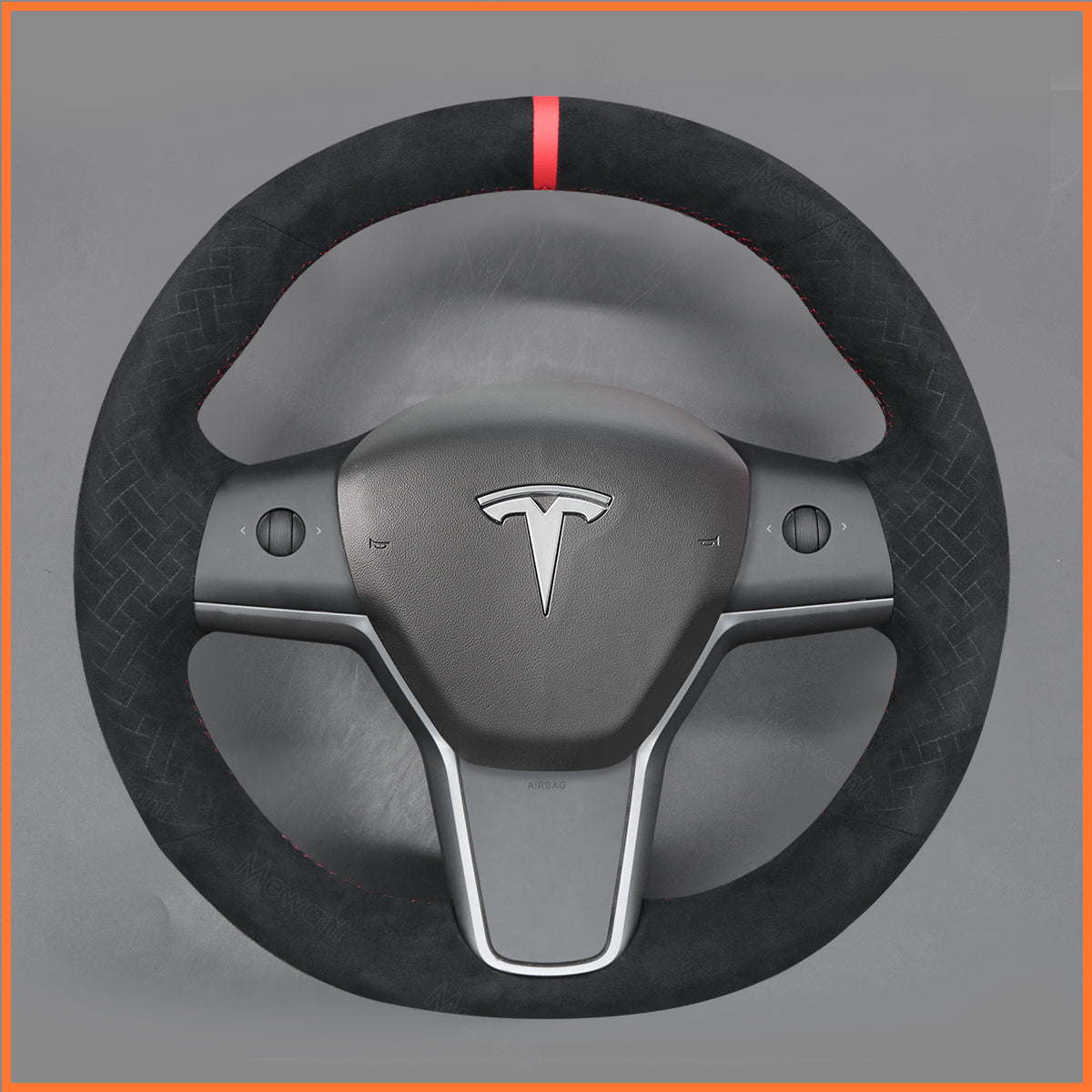 MEWANT Couvre Volant pour Tesla Model 3 2019-2023 / Model Y 2021-2023
