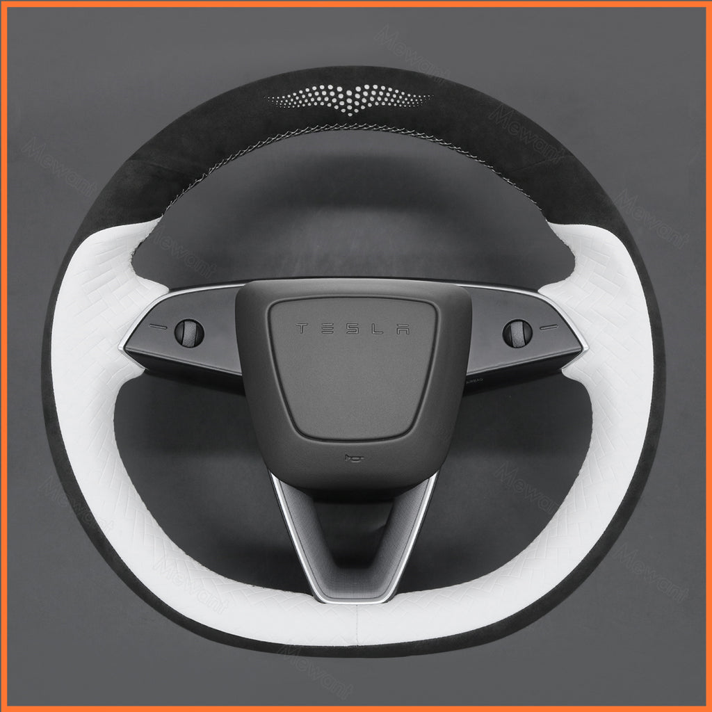 MEWANT Couvre Volant pour Tesla Model 3 Highland 2023-2025 / Tesla Model Y 2025
