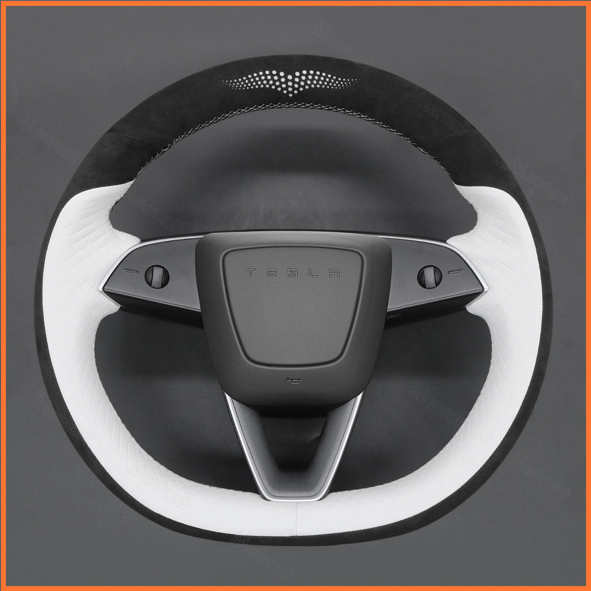MEWANT Couvre Volant pour Tesla Model 3 Highland 2023-2025 / Tesla Model Y 2025