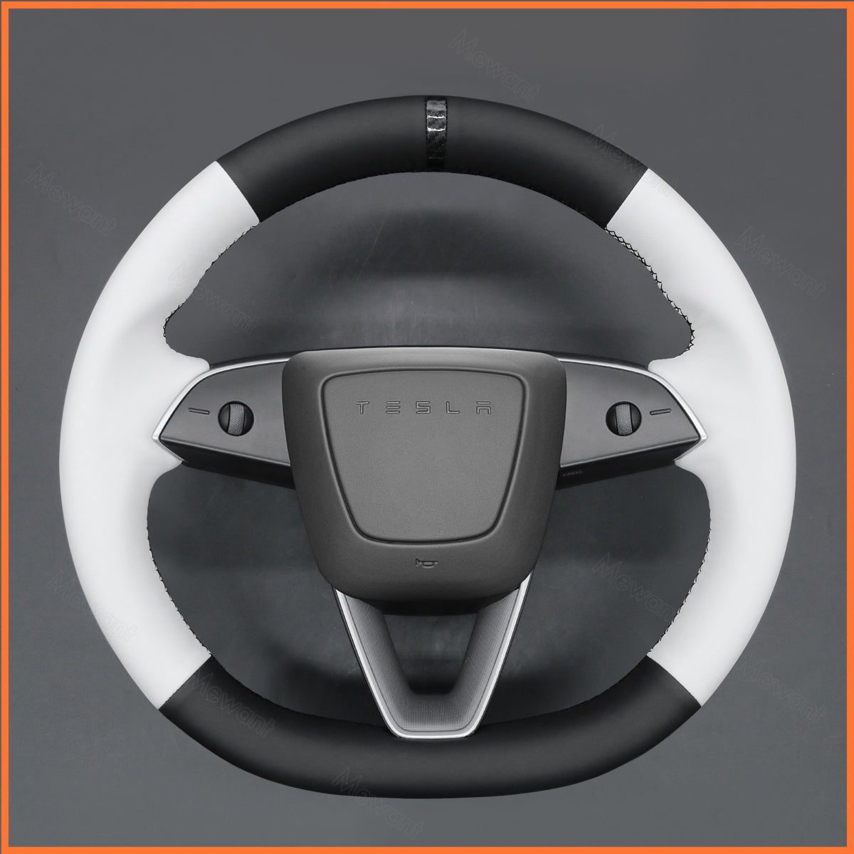 MEWANT Couvre Volant pour Tesla Model 3 Highland 2023-2025 / Tesla Model Y 2025