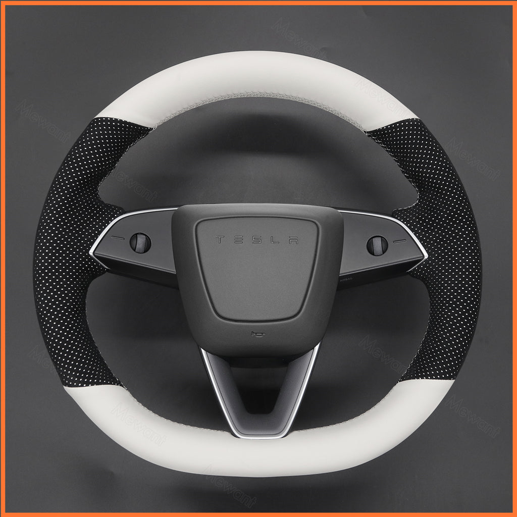 MEWANT Couvre Volant pour Tesla Model 3 Highland 2023-2025 / Tesla Model Y 2025
