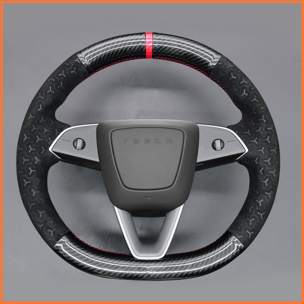 MEWANT Couvre Volant pour Tesla Model 3 Highland 2023-2025 / Tesla Model Y 2025