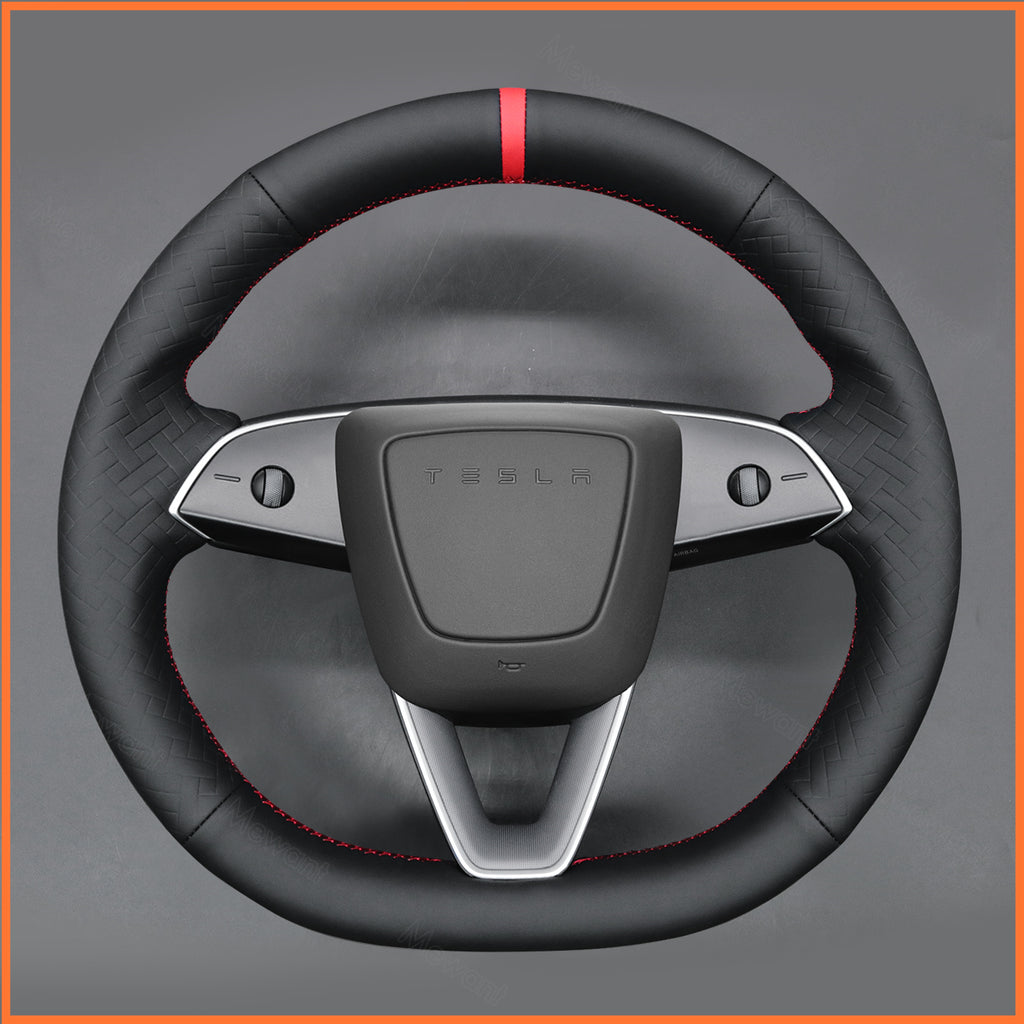 MEWANT Couvre Volant pour Tesla Model 3 Highland 2023-2025 / Tesla Model Y 2025