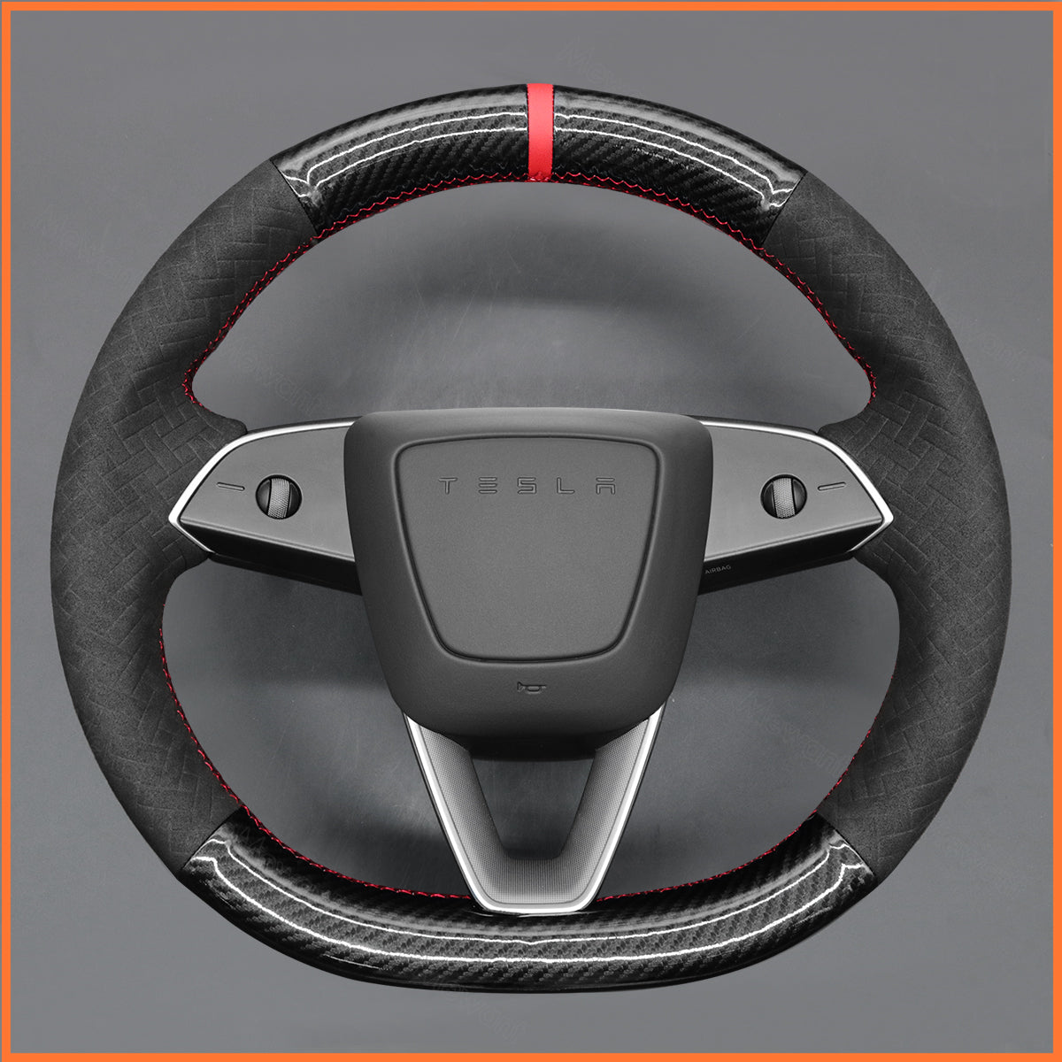 MEWANT Couvre Volant pour Tesla Model 3 Highland 2023-2025 / Tesla Model Y 2025