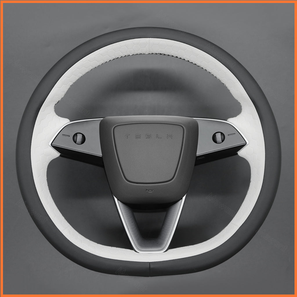 MEWANT Couvre Volant pour Tesla Model 3 Highland 2023-2025 / Tesla Model Y 2025