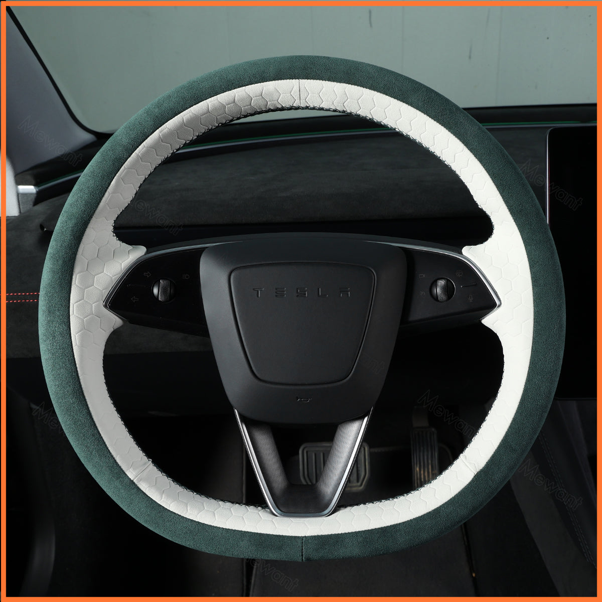 MEWANT Couvre Volant pour Tesla Model 3 Highland 2023-2025 / Tesla Model Y 2025