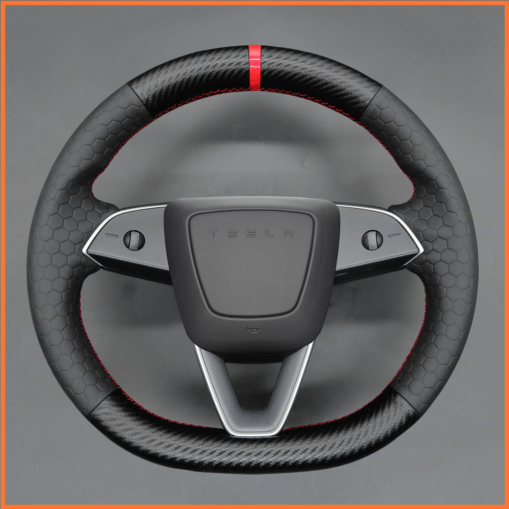 MEWANT Couvre Volant pour Tesla Model 3 Highland 2023-2025 / Tesla Model Y 2025