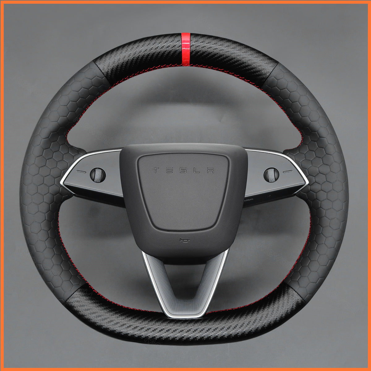 MEWANT Couvre Volant pour Tesla Model 3 Highland 2023-2025 / Tesla Model Y 2025