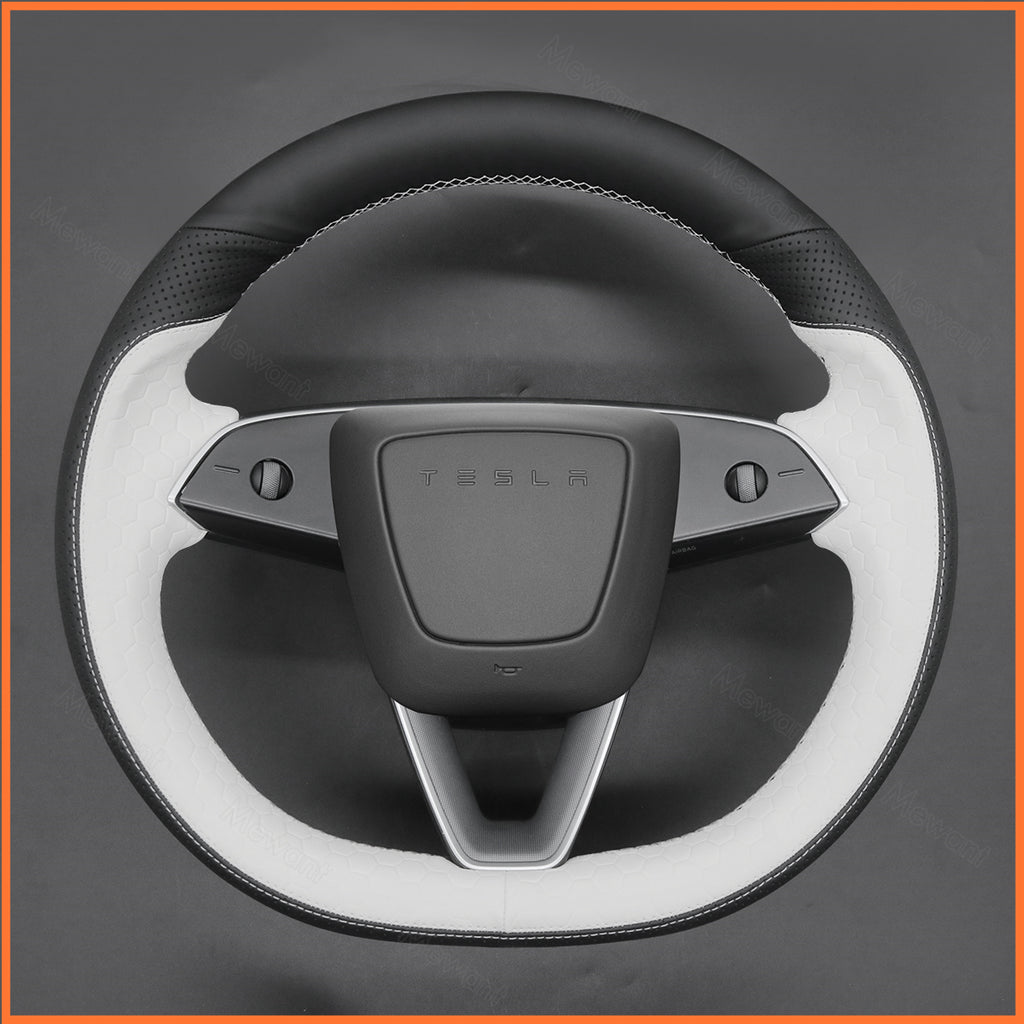 MEWANT Couvre Volant pour Tesla Model 3 Highland 2023-2025 / Tesla Model Y 2025