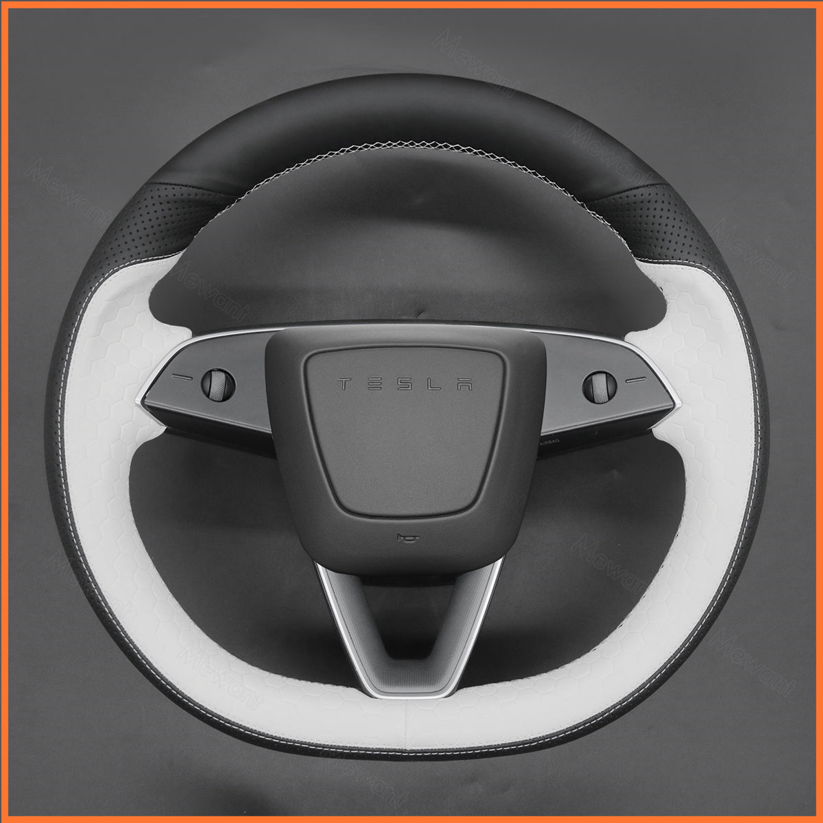 MEWANT Couvre Volant pour Tesla Model 3 Highland 2023-2025 / Tesla Model Y 2025